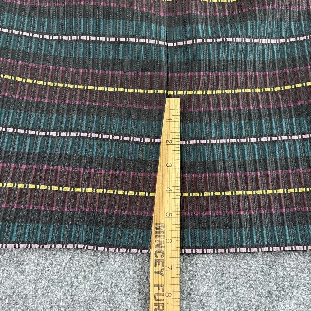 Ann Taylor Factory Skirt Women 6 Multicolor Pencil Stripe Preppy Office Academic